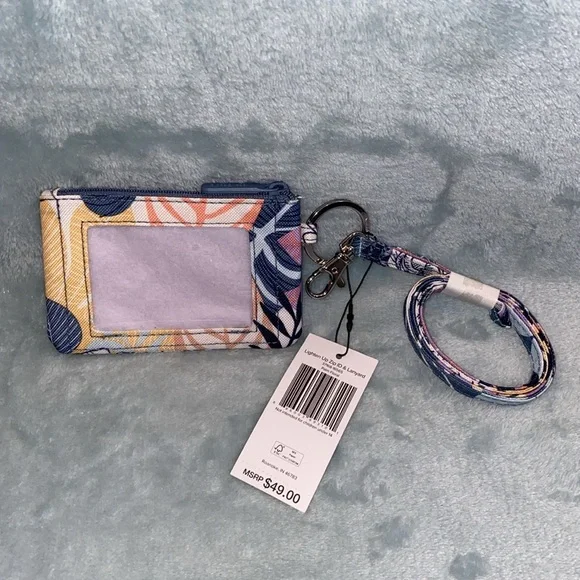 Vera Bradley Lighten Up Zip ID & Lanyard - Picture 2 of 10